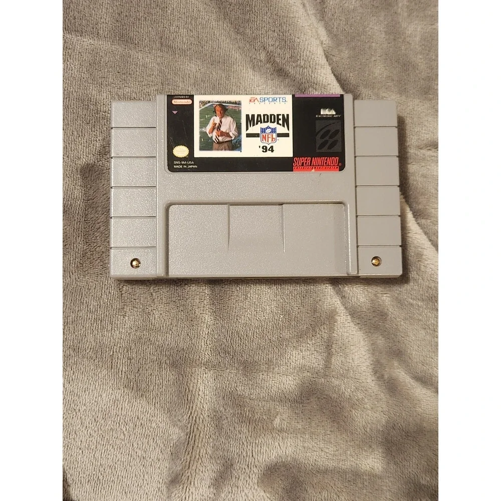 Snes Super Nintendo Entertainment System Lot Of 3 Madden Games 96 97 94